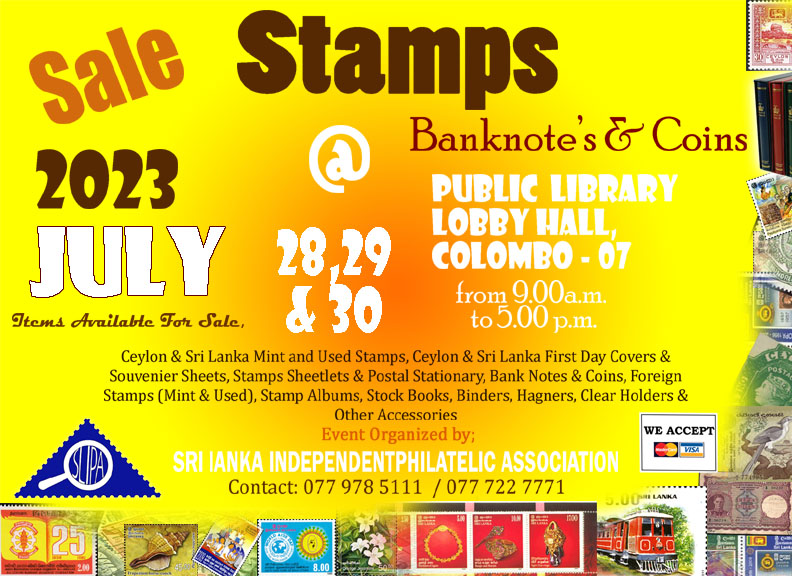 SLIPA July Stamp and coins Sales