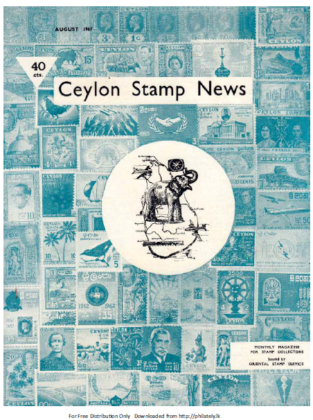 Ceylon Stamp News Vol. 1 No.11 – August 1967