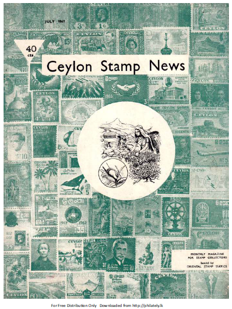 Ceylon Stamp News Vol. 1 No.10 – July 1967